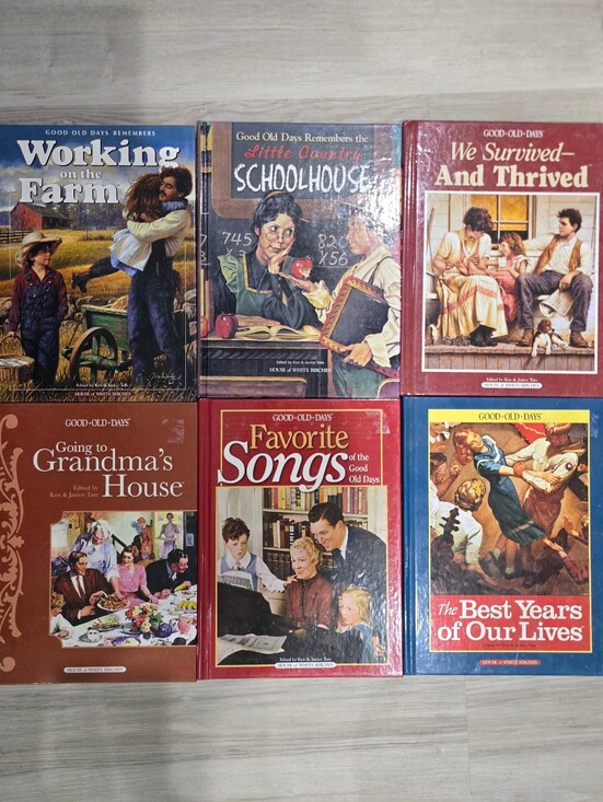 good old days Other - 6 GOOD OLD DAYS BOOKS Ken & Janice Tate Farm School Grandma Songs